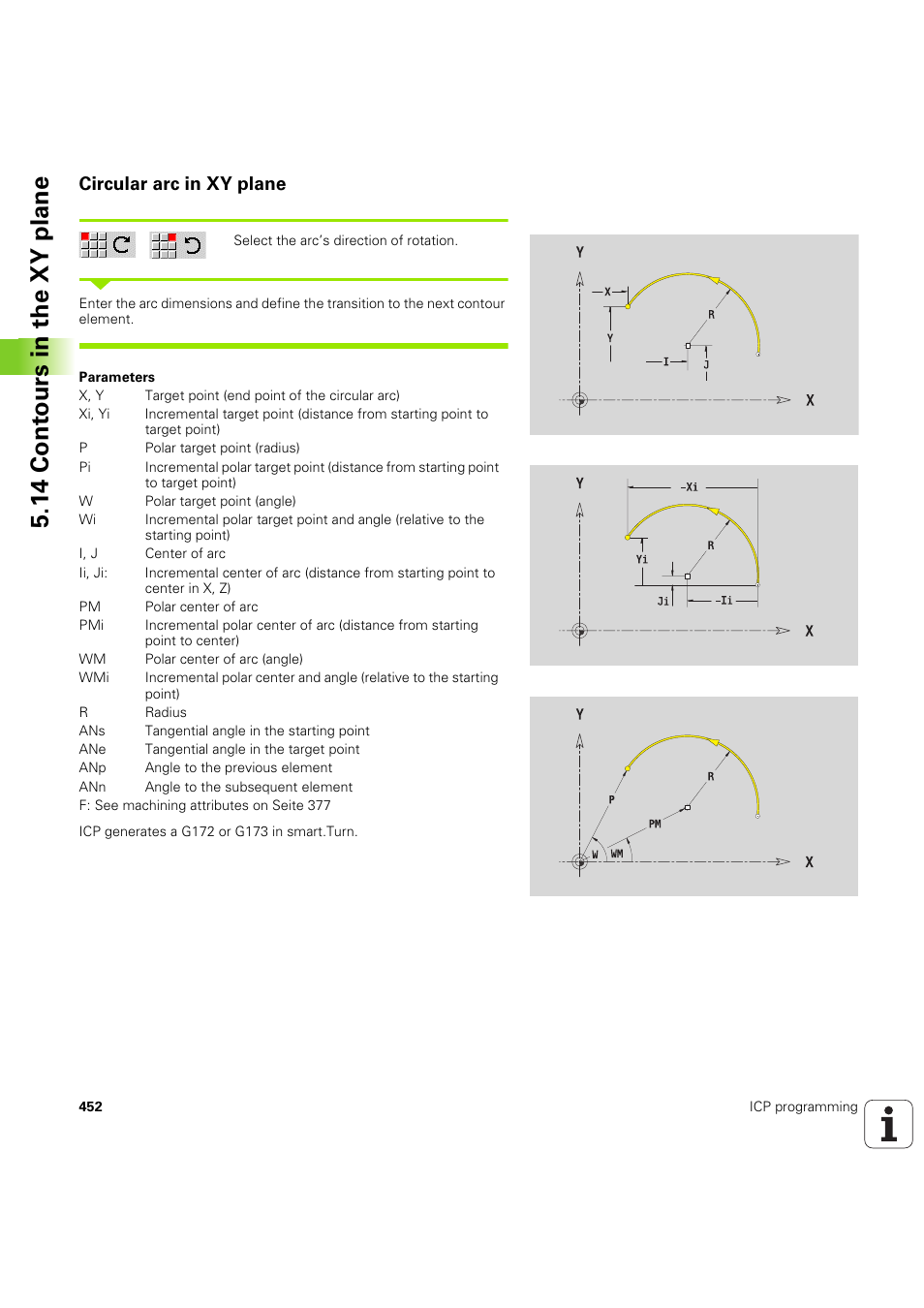 Circular arc in xy plane, 14 cont ours in the xy plane | HEIDENHAIN SW 54843x-03 User Manual | Page 452 / 656