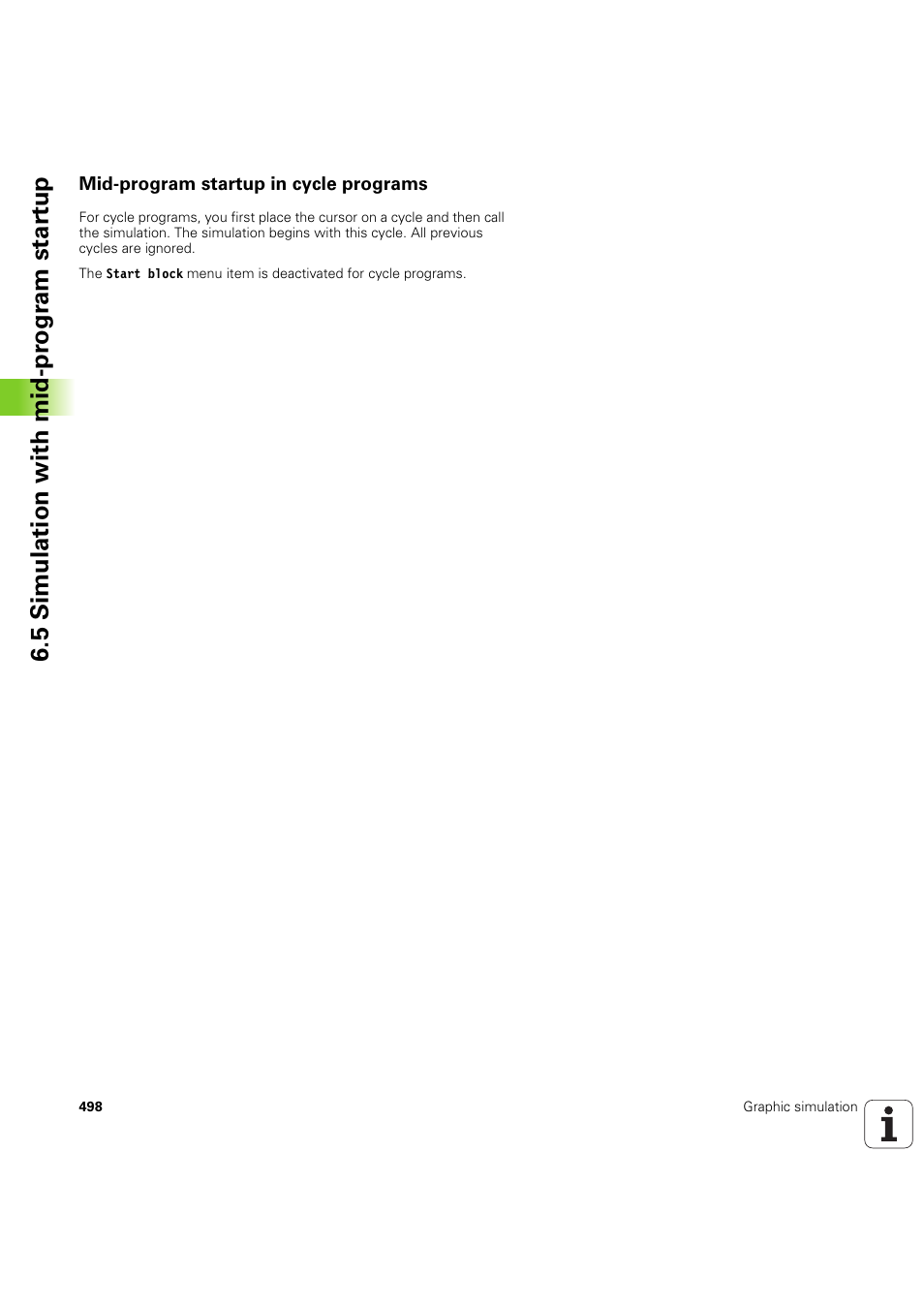 Mid-program startup in cycle programs, 5 simulation with mid-pr ogr am star tu p | HEIDENHAIN SW 54843x-03 User Manual | Page 498 / 656