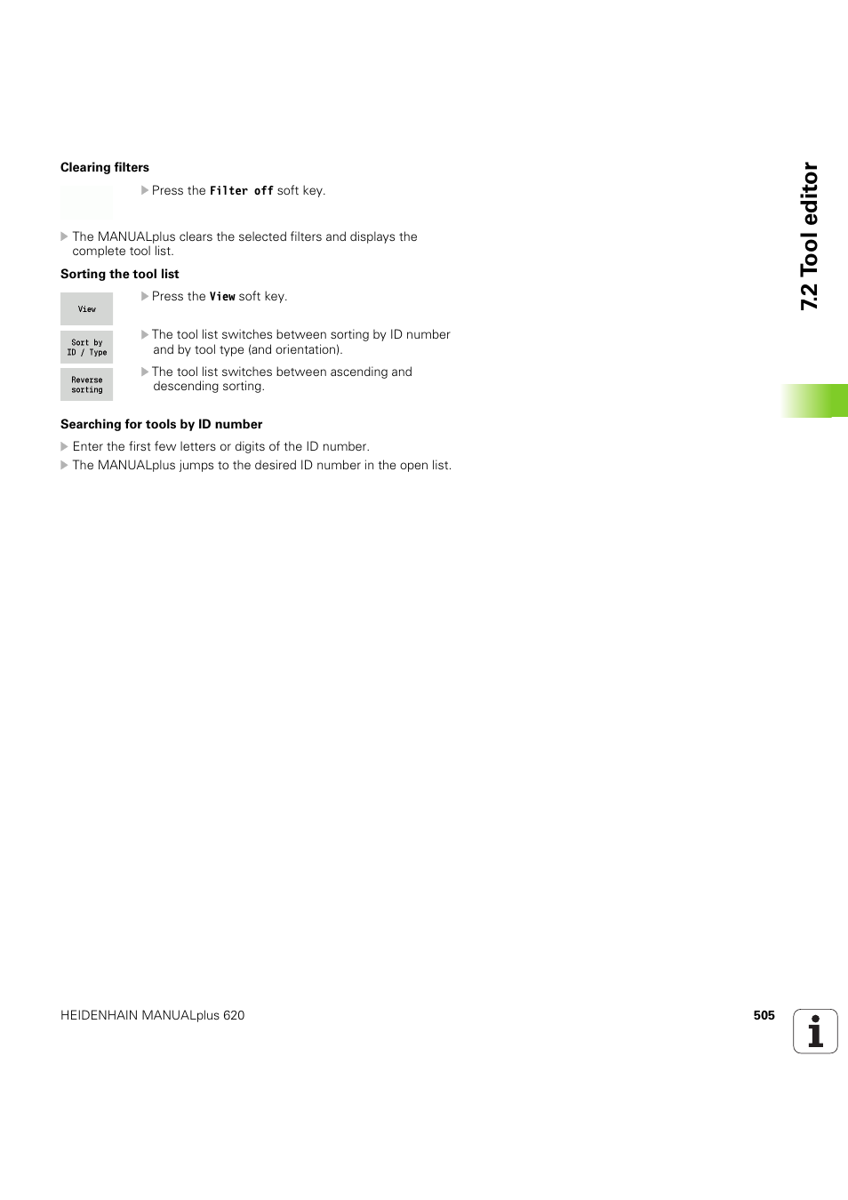 2 t ool edit or | HEIDENHAIN SW 54843x-03 User Manual | Page 505 / 656