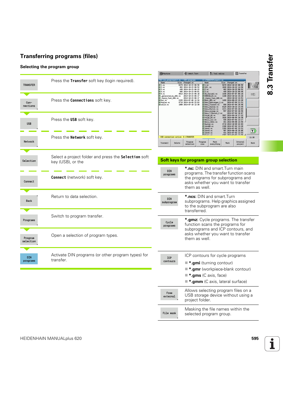 Transferring programs (files), 3 t ransf er | HEIDENHAIN SW 54843x-03 User Manual | Page 595 / 656