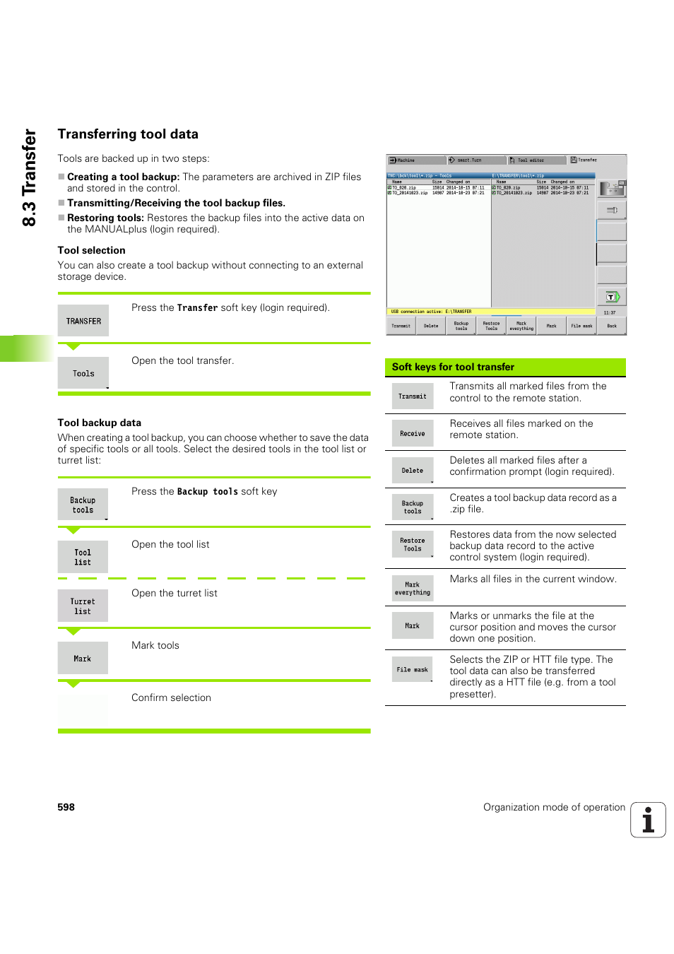 Transferring tool data, Seite 598), Siehe „transferring tool data” auf seite 598) | 3 t ransf er | HEIDENHAIN SW 54843x-03 User Manual | Page 598 / 656