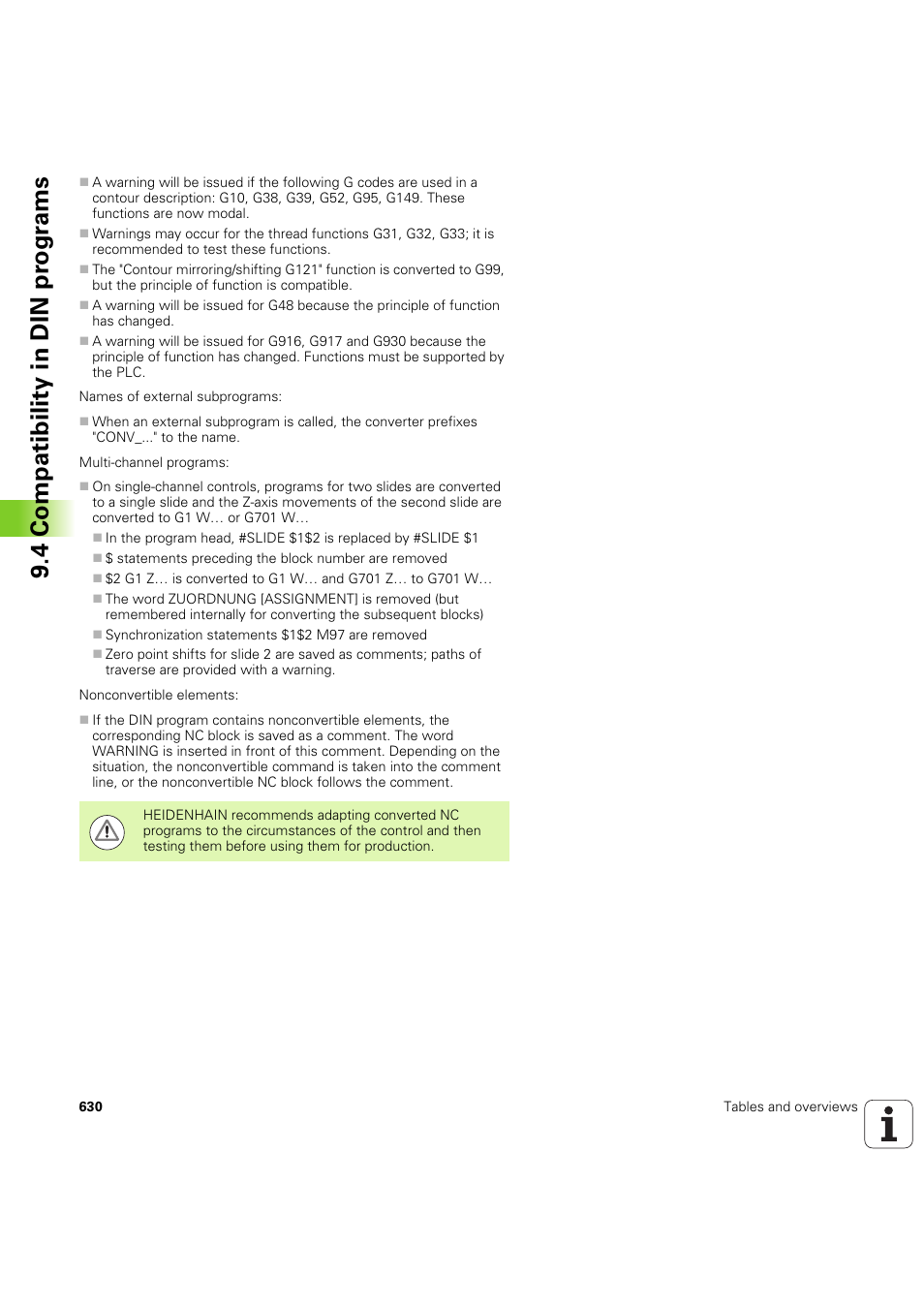 4 compatibility in din pr ogr a ms | HEIDENHAIN SW 54843x-03 User Manual | Page 630 / 656