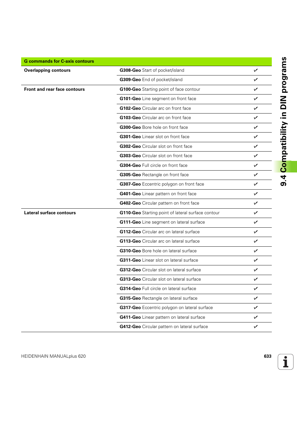 4 compatibility in din pr ogr a ms | HEIDENHAIN SW 54843x-03 User Manual | Page 633 / 656
