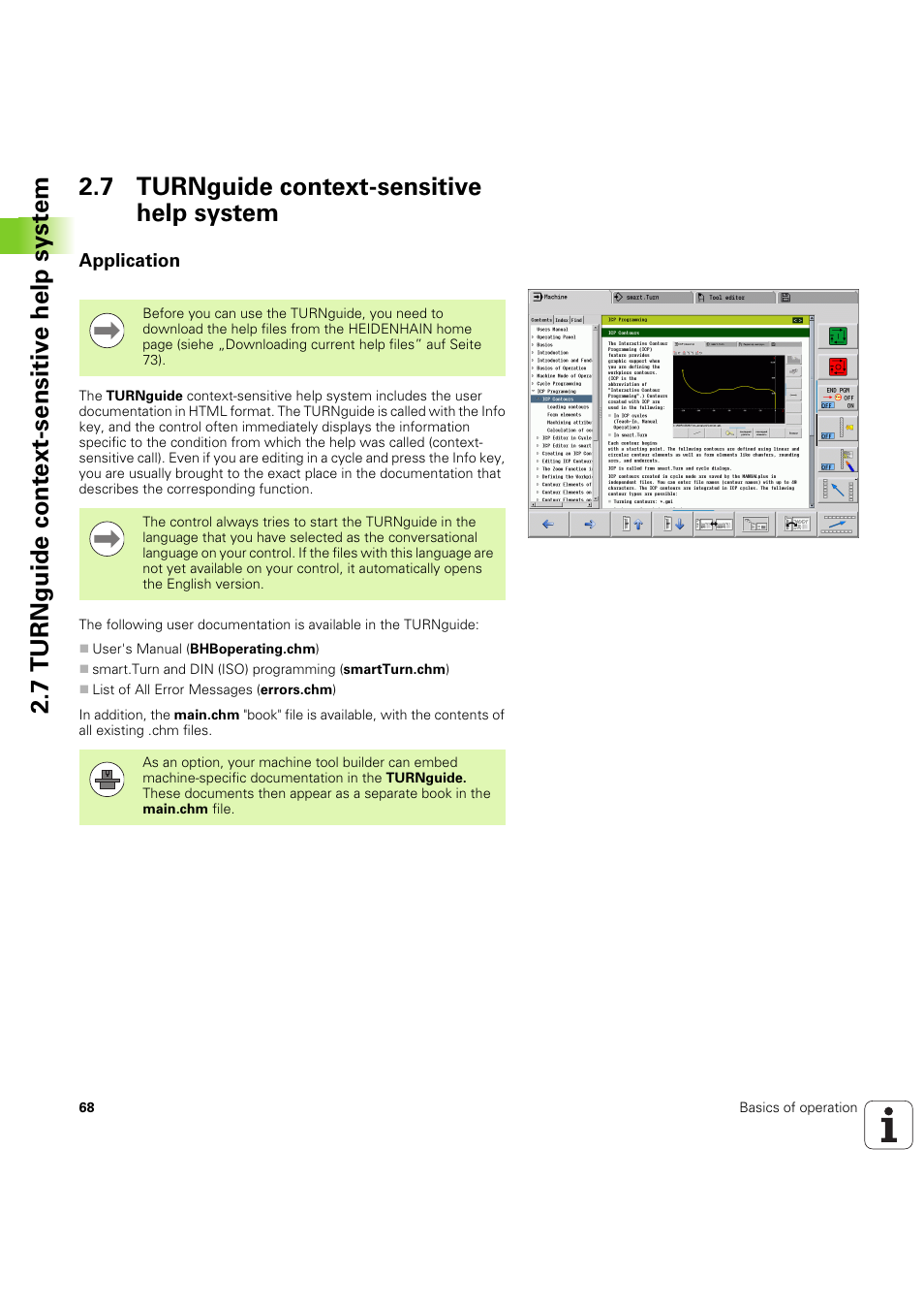 7 turnguide context-sensitive help system, Application, Seite 68) | HEIDENHAIN SW 54843x-03 User Manual | Page 68 / 656