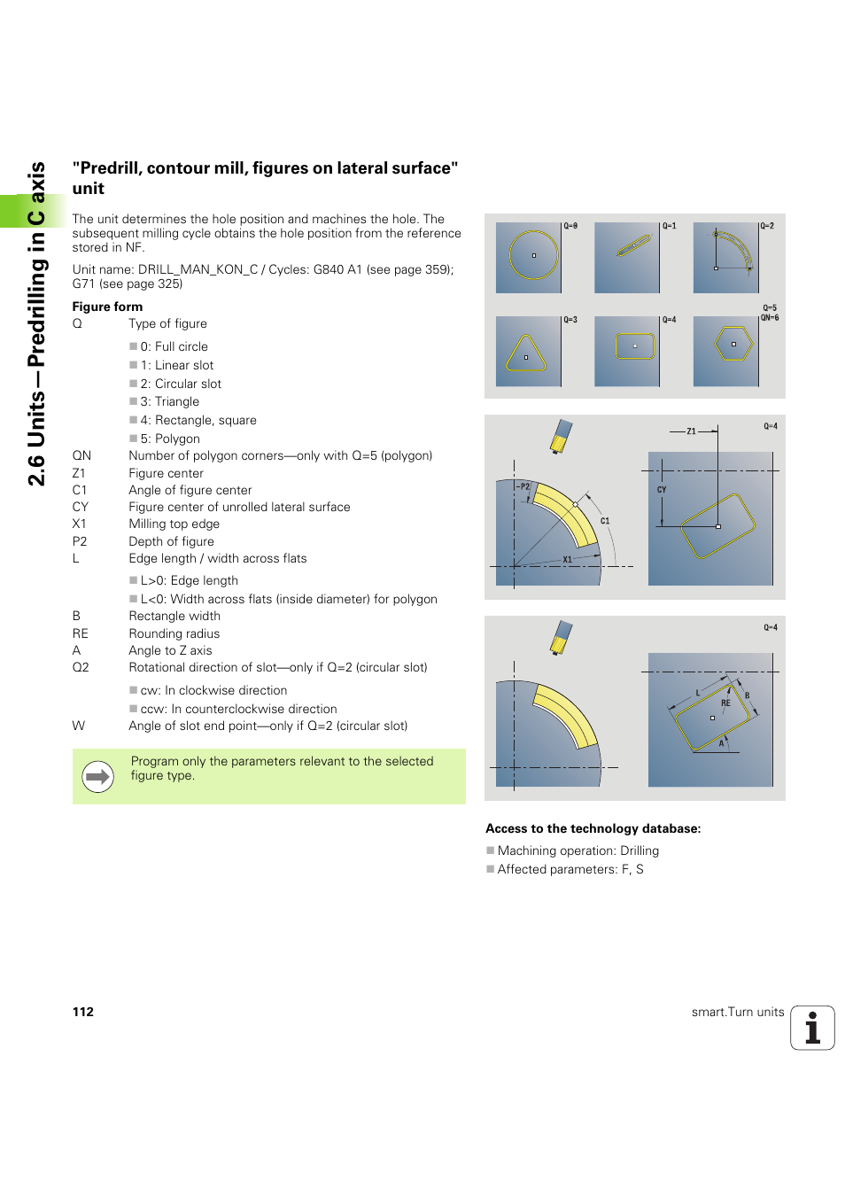 6 units—pr e dr illing in c axis | HEIDENHAIN SW 54843x-03 DIN Programming User Manual | Page 112 / 622