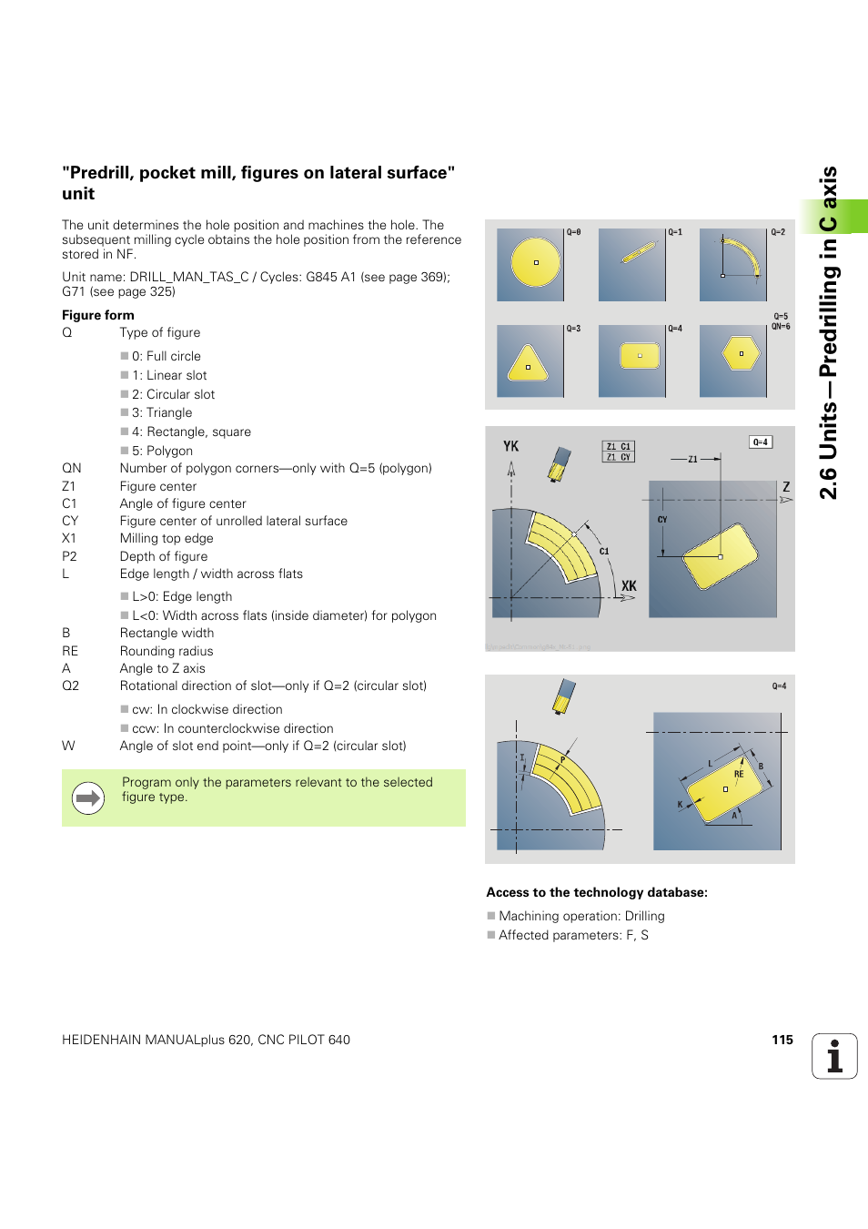 6 units—pr e dr illing in c axis | HEIDENHAIN SW 54843x-03 DIN Programming User Manual | Page 115 / 622
