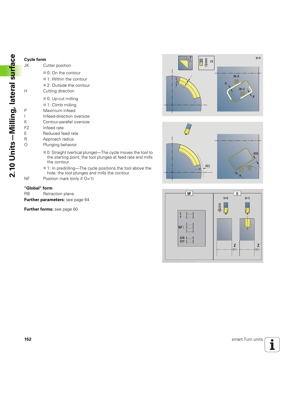 1 0 units—milling, lat e ra l surf ace | HEIDENHAIN SW 54843x-03 DIN Programming User Manual | Page 152 / 622