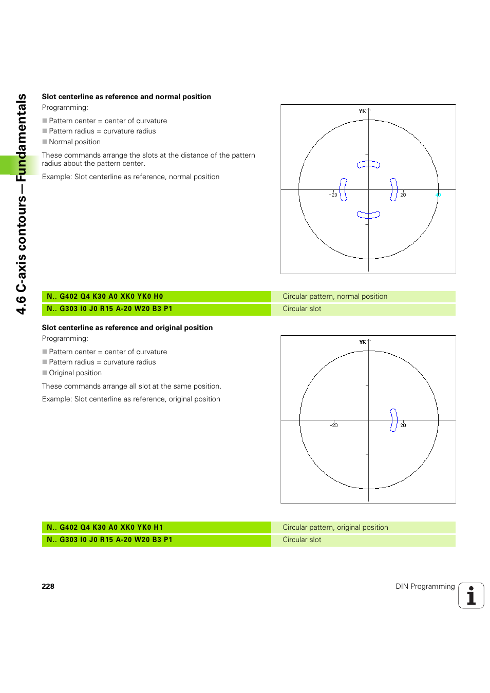 6 c-axis cont ours—f undamentals | HEIDENHAIN SW 54843x-03 DIN Programming User Manual | Page 228 / 622