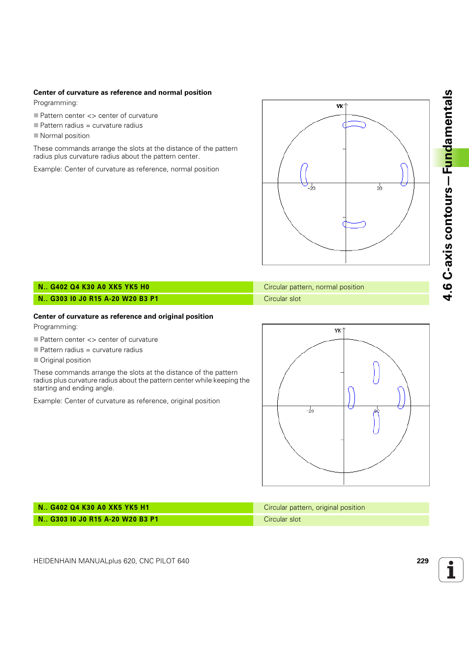 6 c-axis cont ours—f undamentals | HEIDENHAIN SW 54843x-03 DIN Programming User Manual | Page 229 / 622