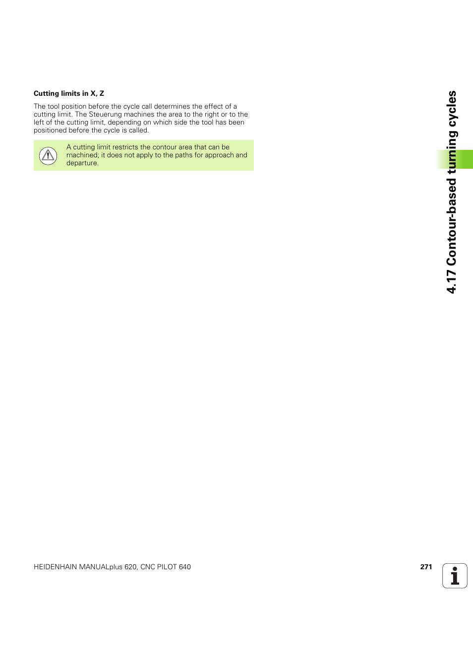 1 7 cont our -based t u rn ing cy cles | HEIDENHAIN SW 54843x-03 DIN Programming User Manual | Page 271 / 622