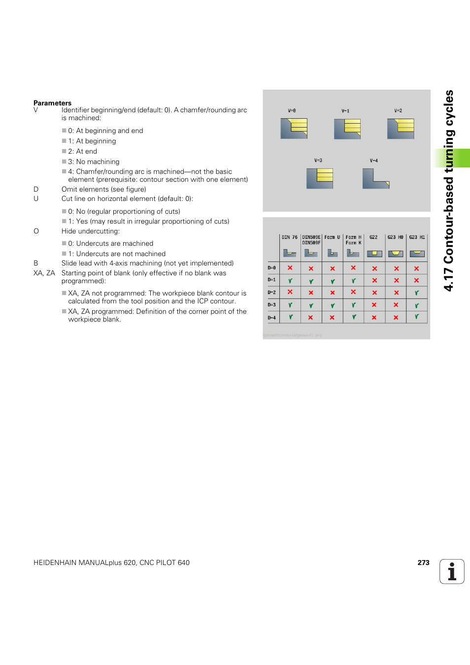 1 7 cont our -based t u rn ing cy cles | HEIDENHAIN SW 54843x-03 DIN Programming User Manual | Page 273 / 622