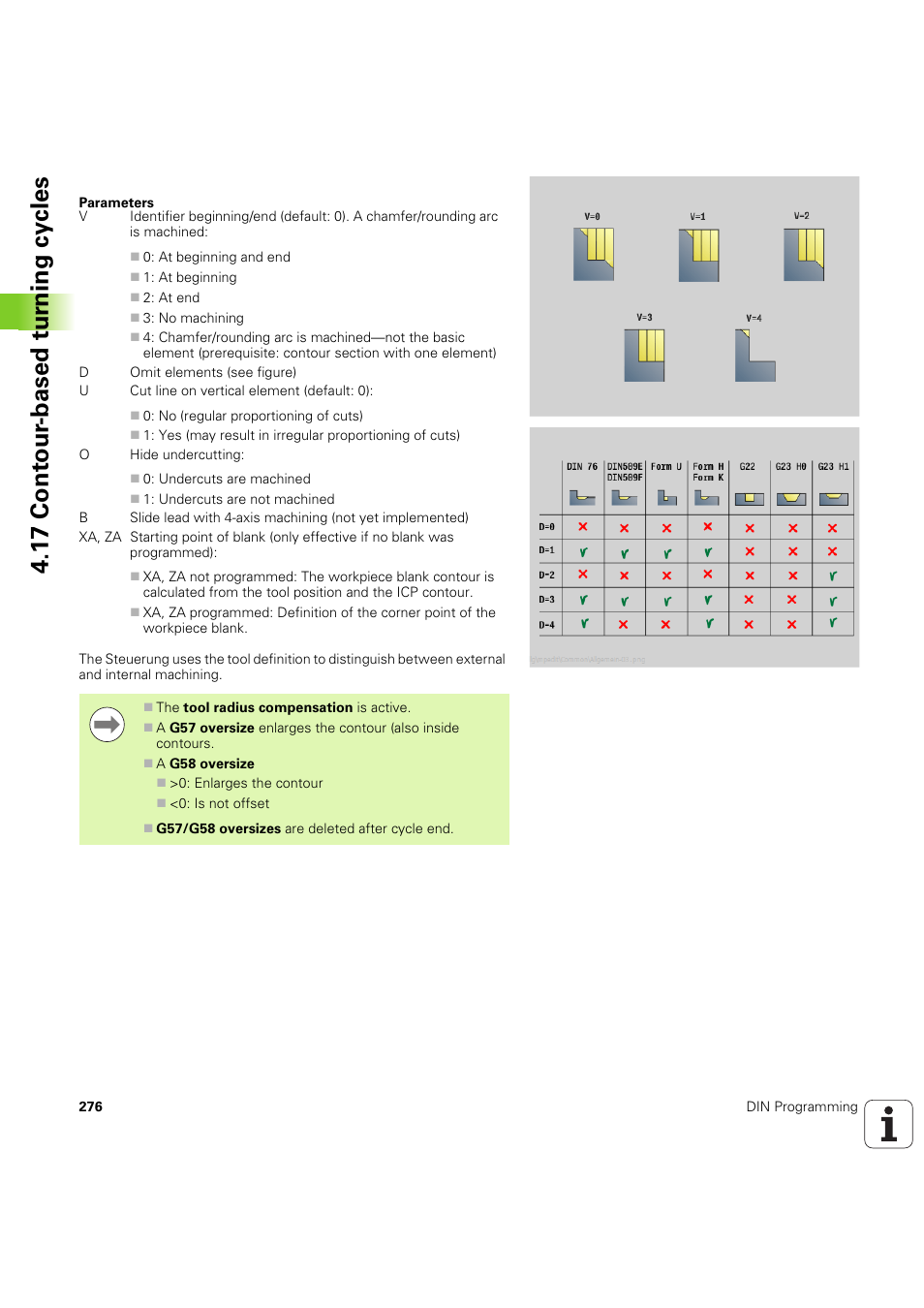 1 7 cont our -based t u rn ing cy cles | HEIDENHAIN SW 54843x-03 DIN Programming User Manual | Page 276 / 622