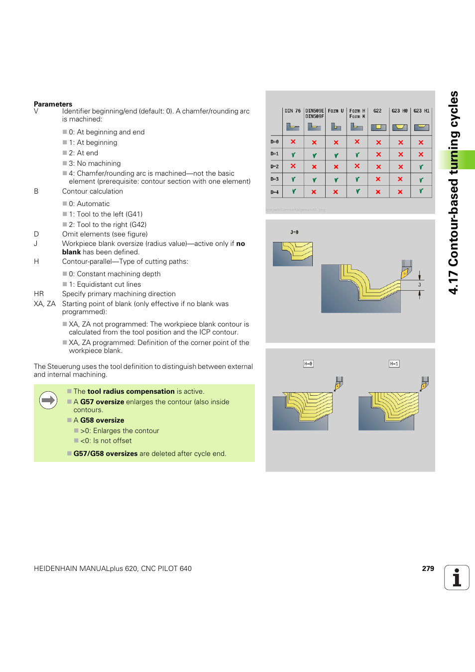 1 7 cont our -based t u rn ing cy cles | HEIDENHAIN SW 54843x-03 DIN Programming User Manual | Page 279 / 622
