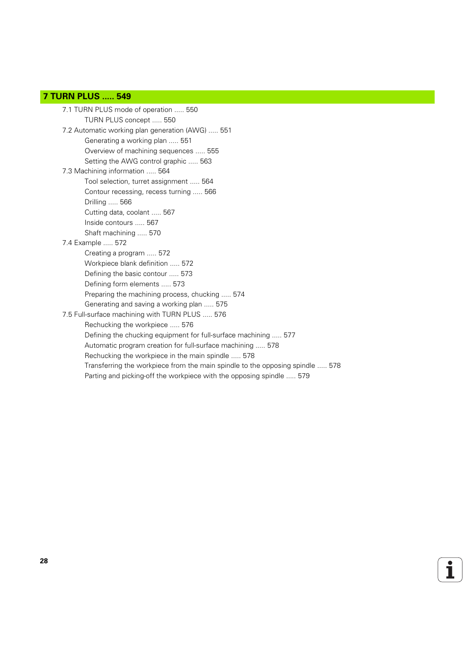 7 turn plus | HEIDENHAIN SW 54843x-03 DIN Programming User Manual | Page 28 / 622
