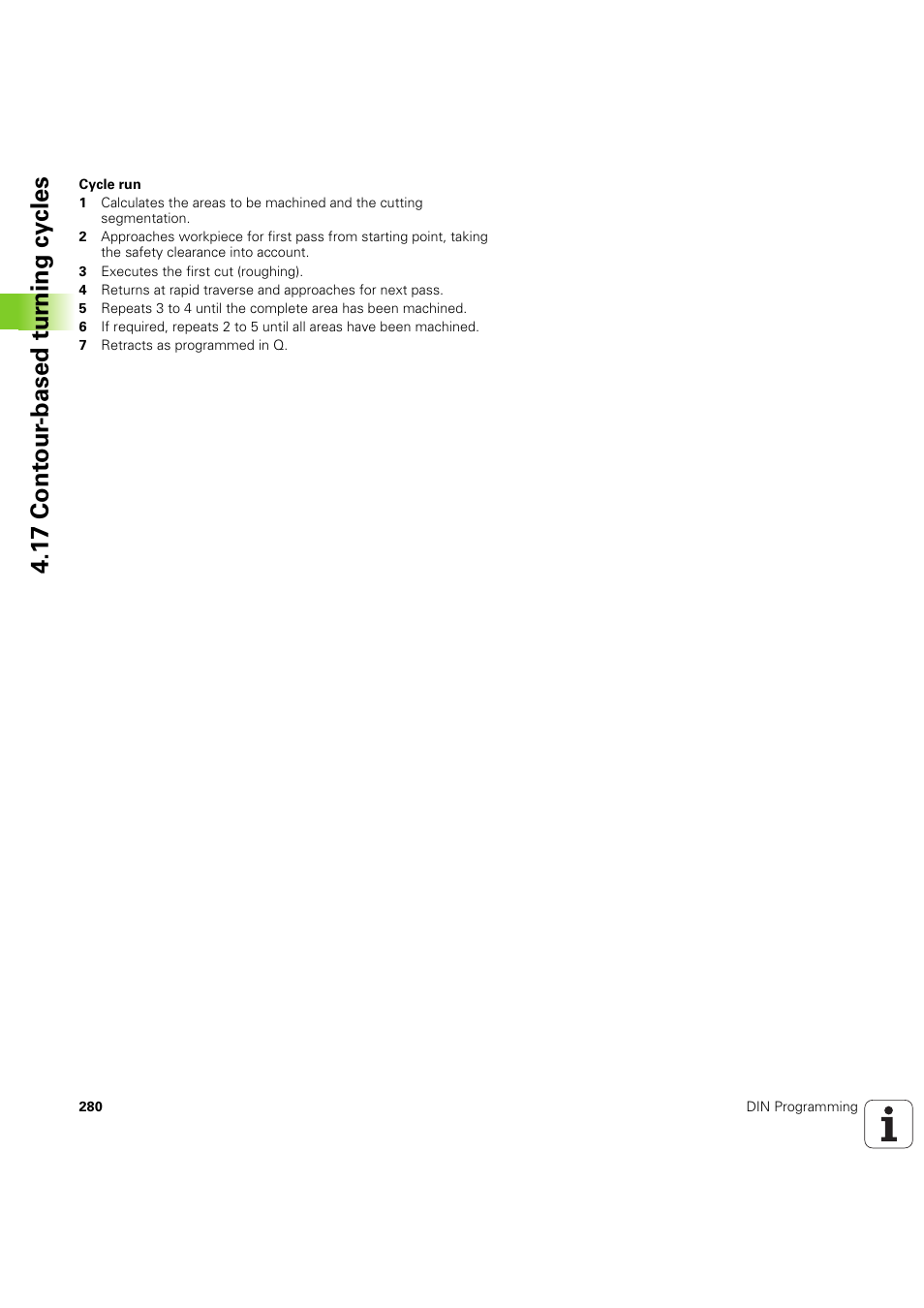 1 7 cont our -based t u rn ing cy cles | HEIDENHAIN SW 54843x-03 DIN Programming User Manual | Page 280 / 622