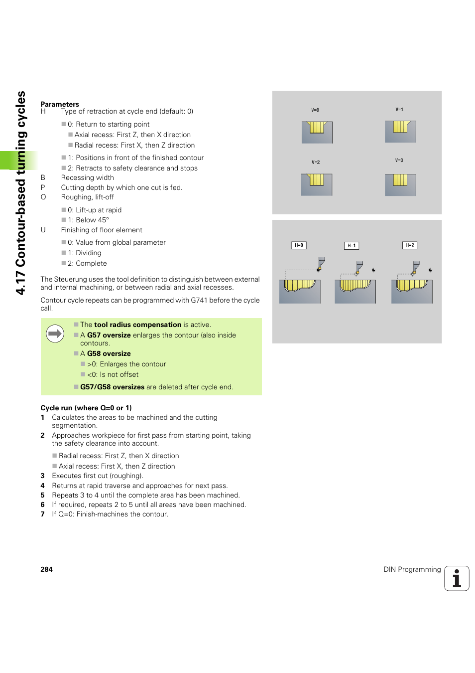 1 7 cont our -based t u rn ing cy cles | HEIDENHAIN SW 54843x-03 DIN Programming User Manual | Page 284 / 622