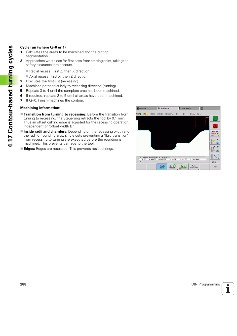 1 7 cont our -based t u rn ing cy cles | HEIDENHAIN SW 54843x-03 DIN Programming User Manual | Page 288 / 622