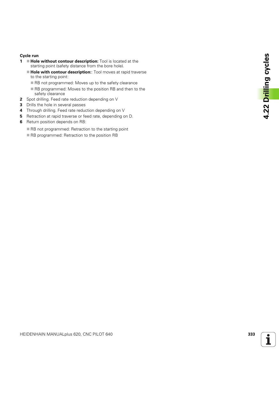 22 dr illing cy cles | HEIDENHAIN SW 54843x-03 DIN Programming User Manual | Page 333 / 622