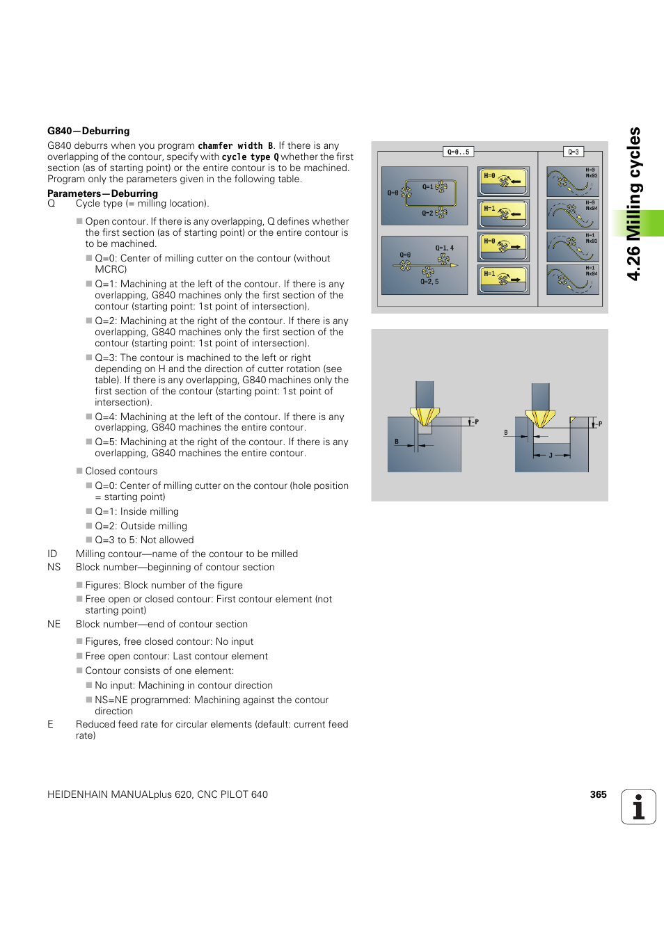 26 milling cy cles | HEIDENHAIN SW 54843x-03 DIN Programming User Manual | Page 365 / 622