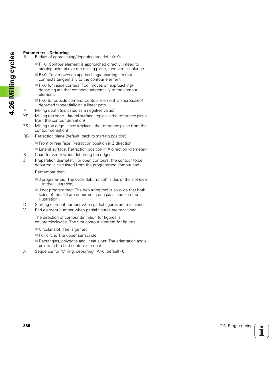26 milling cy cles | HEIDENHAIN SW 54843x-03 DIN Programming User Manual | Page 366 / 622