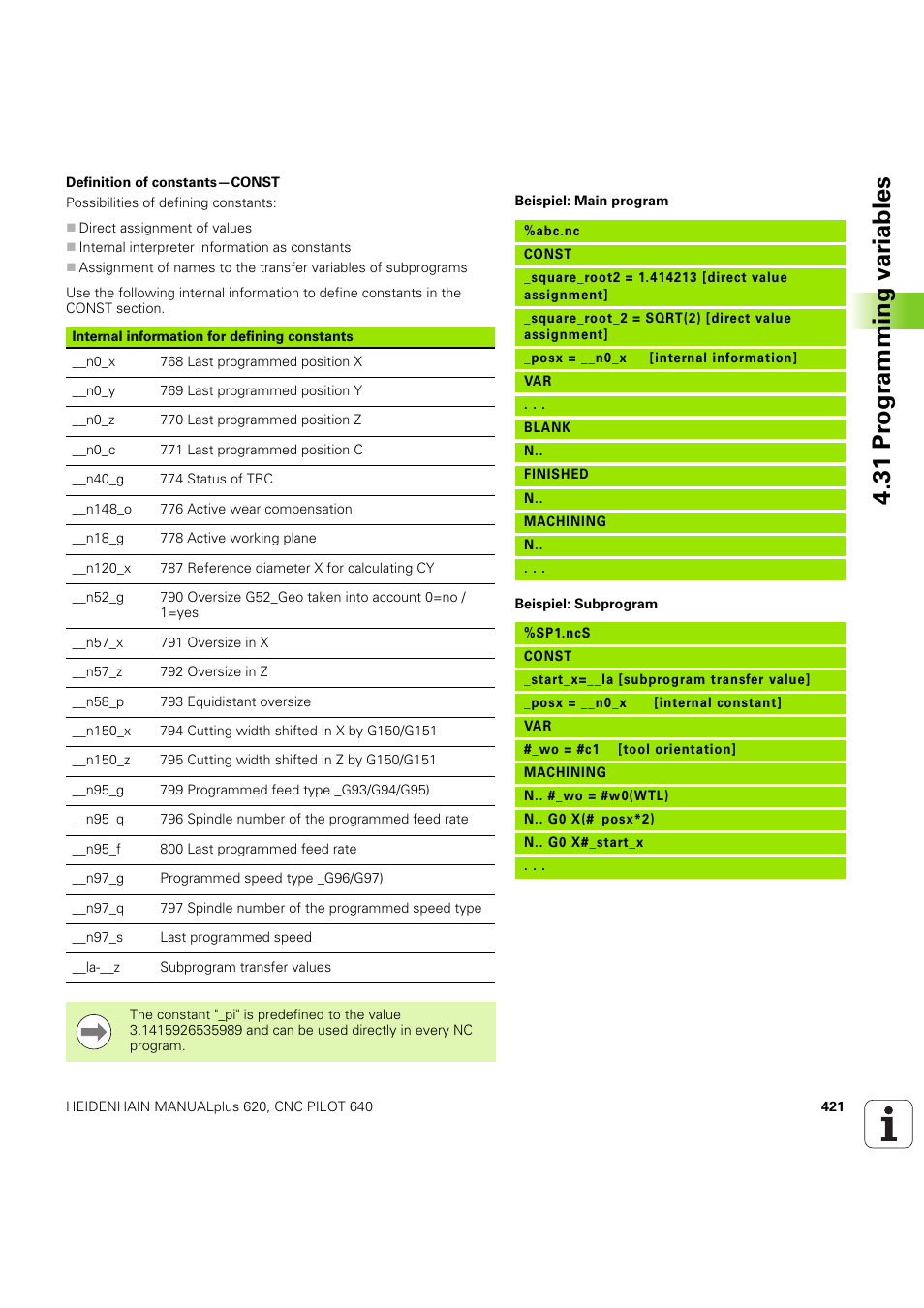 31 pr ogr amming v a ri ables | HEIDENHAIN SW 54843x-03 DIN Programming User Manual | Page 421 / 622