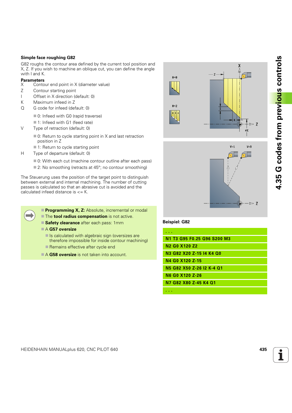 35 g codes fr om pr evious contr o ls | HEIDENHAIN SW 54843x-03 DIN Programming User Manual | Page 435 / 622