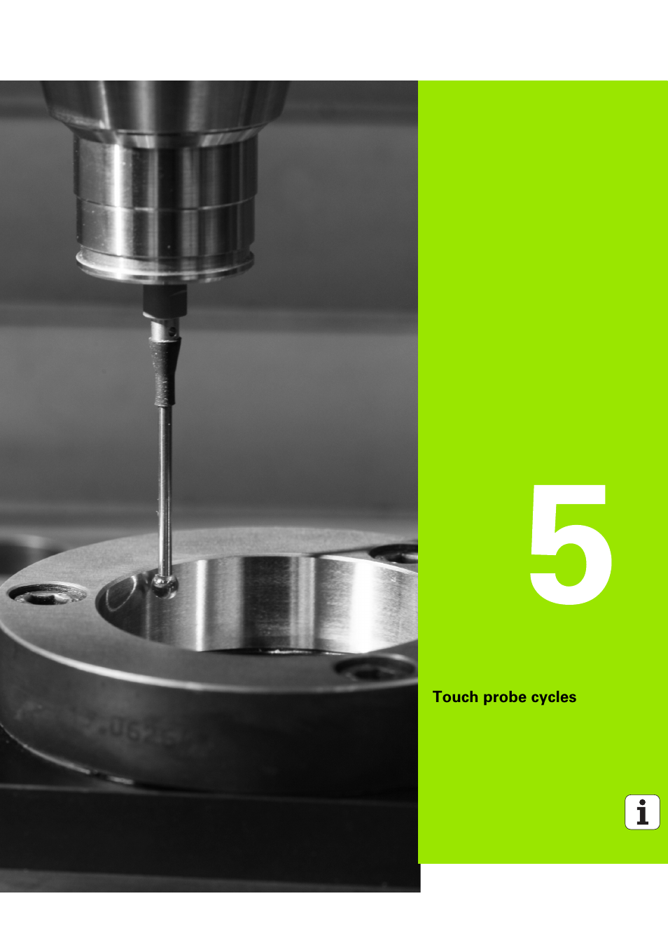 Touch probe cycles, 5 touch probe cycles | HEIDENHAIN SW 54843x-03 DIN Programming User Manual | Page 453 / 622