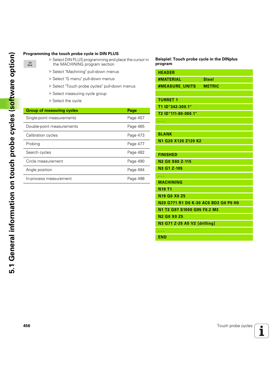 HEIDENHAIN SW 54843x-03 DIN Programming User Manual | Page 456 / 622