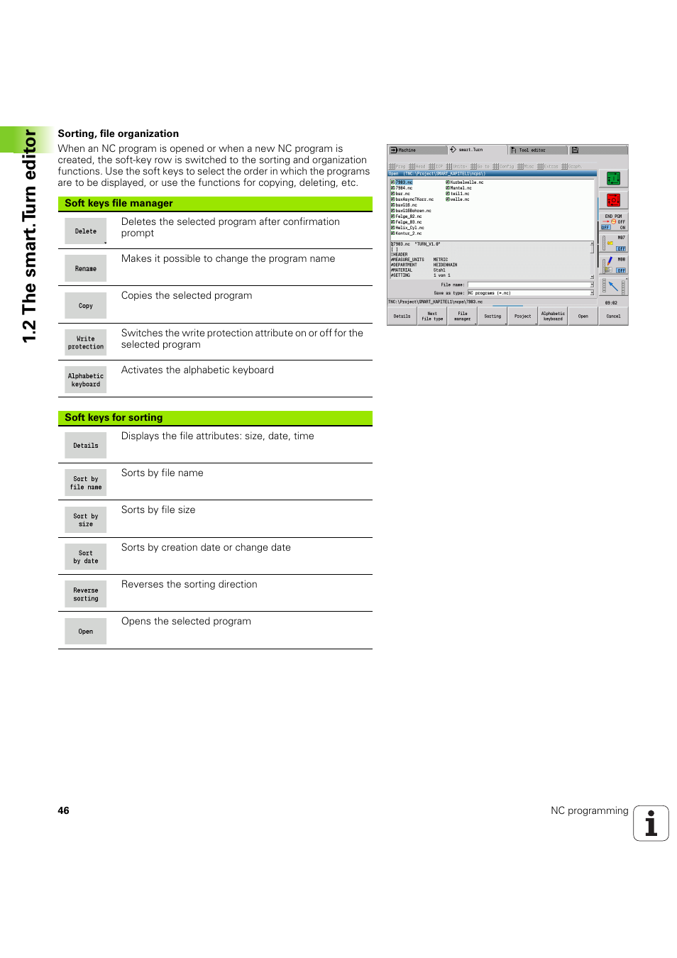 2 the smar t.t u rn edit or | HEIDENHAIN SW 54843x-03 DIN Programming User Manual | Page 46 / 622