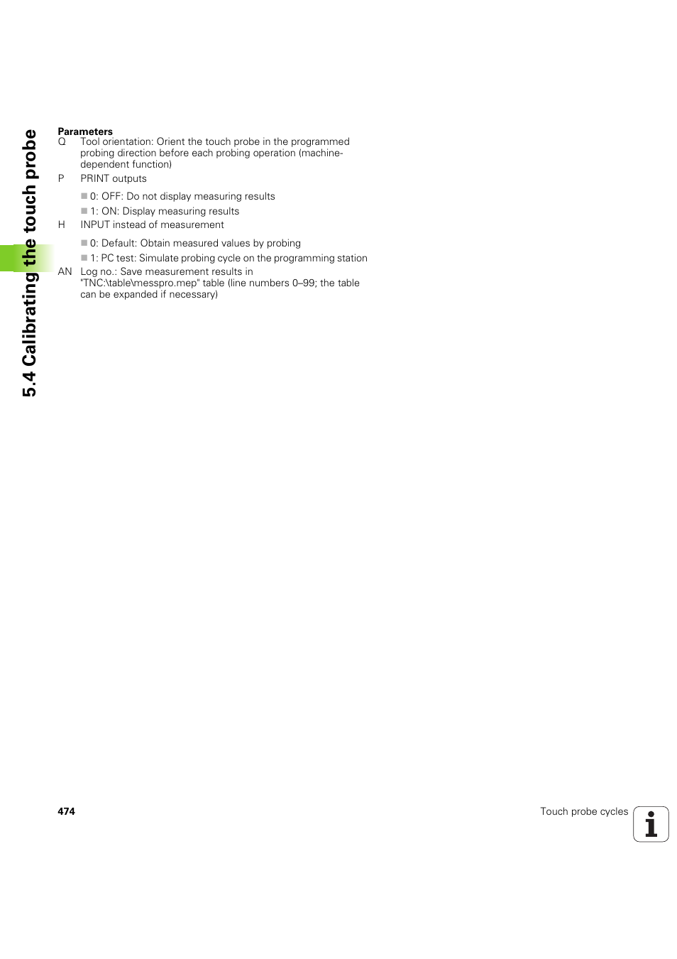 4 calibr a ting the t o uc h pr obe | HEIDENHAIN SW 54843x-03 DIN Programming User Manual | Page 474 / 622