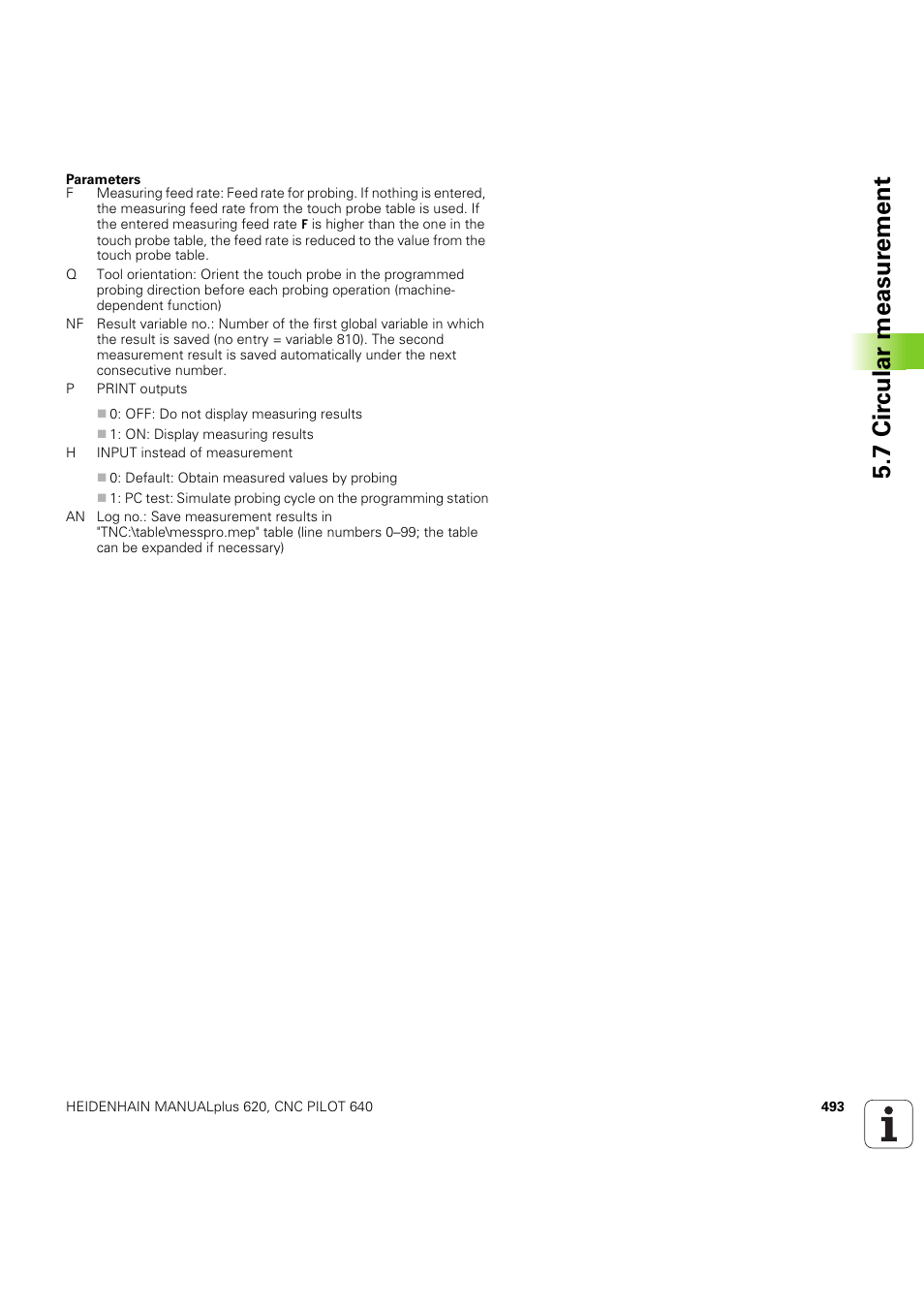 7 cir c ular measur ement | HEIDENHAIN SW 54843x-03 DIN Programming User Manual | Page 493 / 622