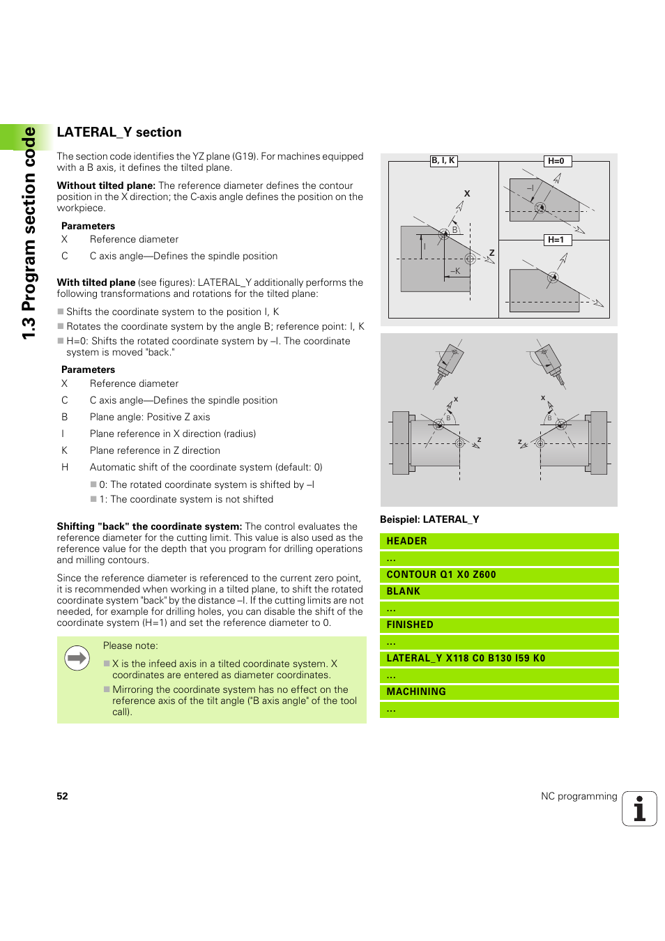 Lateral_y section | HEIDENHAIN SW 54843x-03 DIN Programming User Manual | Page 52 / 622