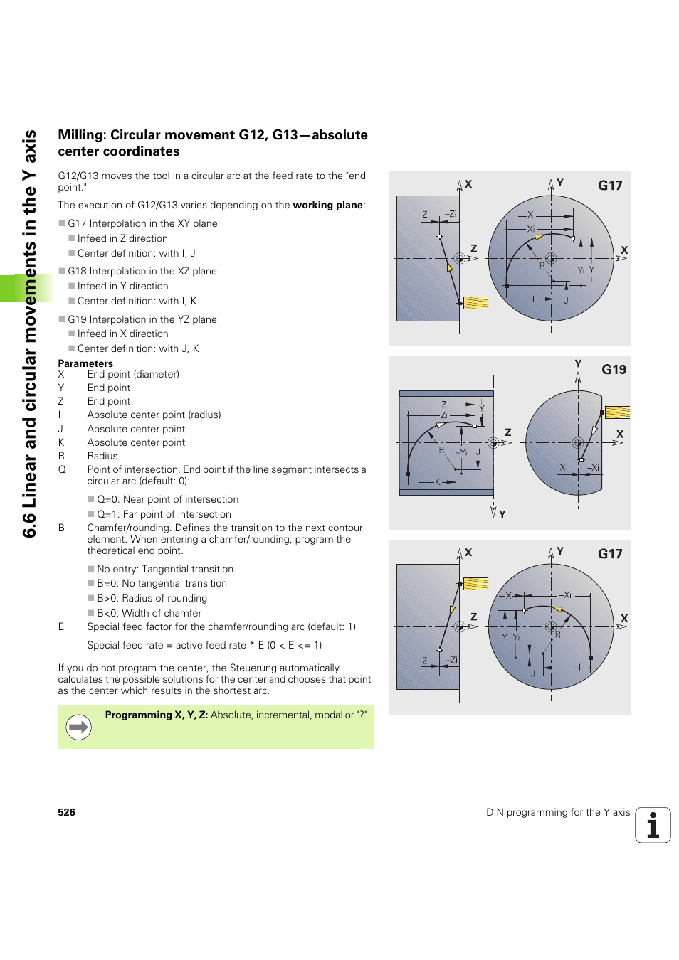6 linear and cir c ular mo v e ments in the y axis | HEIDENHAIN SW 54843x-03 DIN Programming User Manual | Page 526 / 622