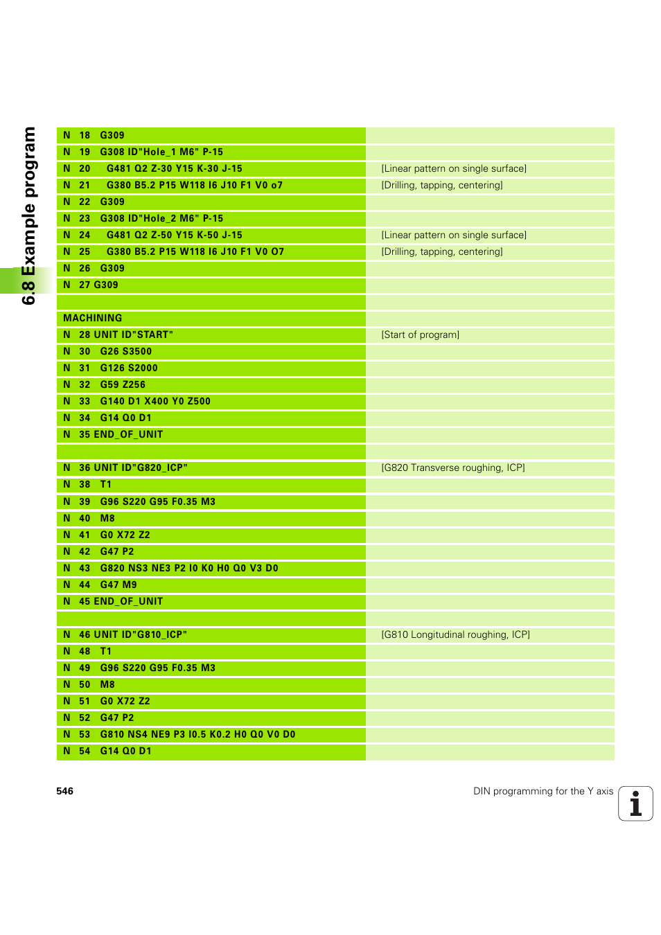 8 example pr ogr am | HEIDENHAIN SW 54843x-03 DIN Programming User Manual | Page 546 / 622