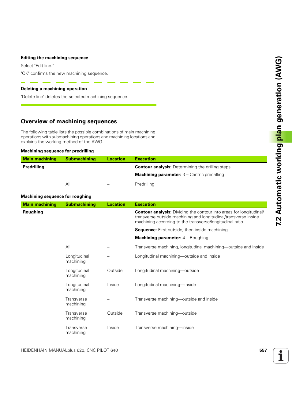 Overview of machining sequences | HEIDENHAIN SW 54843x-03 DIN Programming User Manual | Page 557 / 622