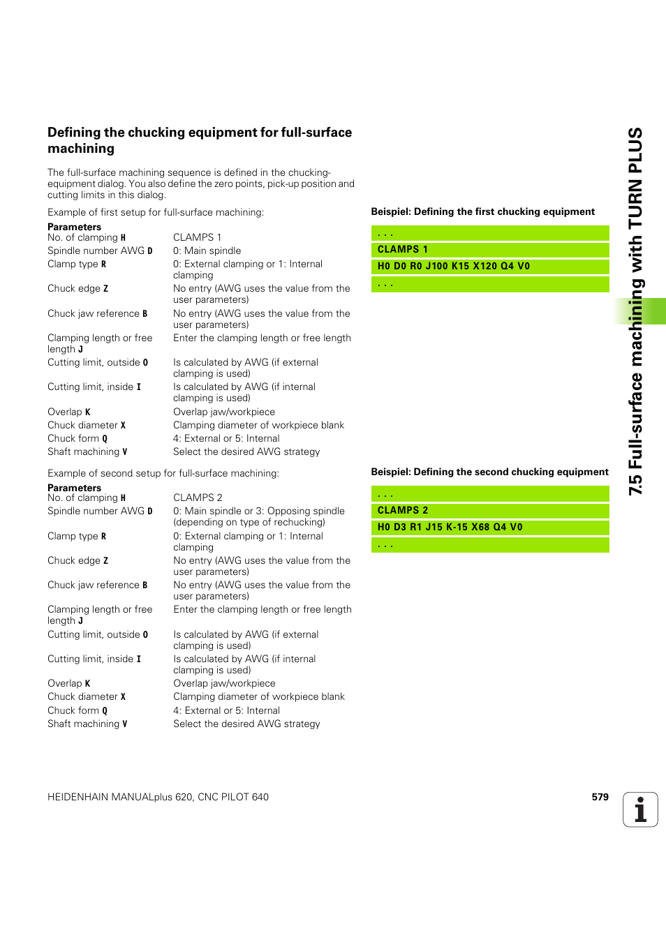 5 f u ll-surf ace mac h ining with turn plus | HEIDENHAIN SW 54843x-03 DIN Programming User Manual | Page 579 / 622