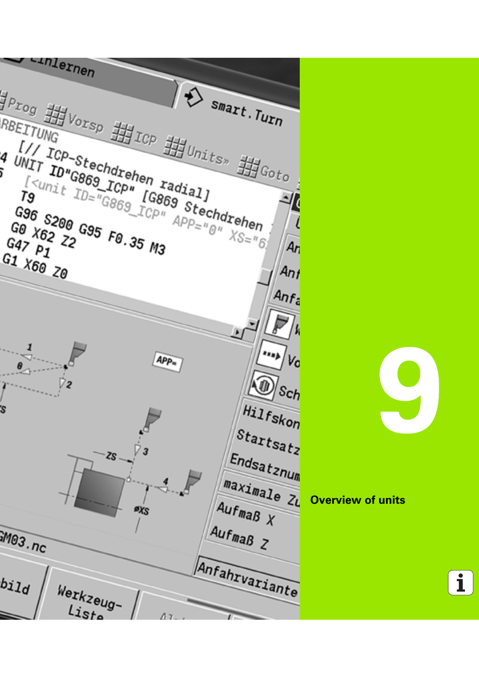 Overview of units, 9 overview of units | HEIDENHAIN SW 54843x-03 DIN Programming User Manual | Page 591 / 622
