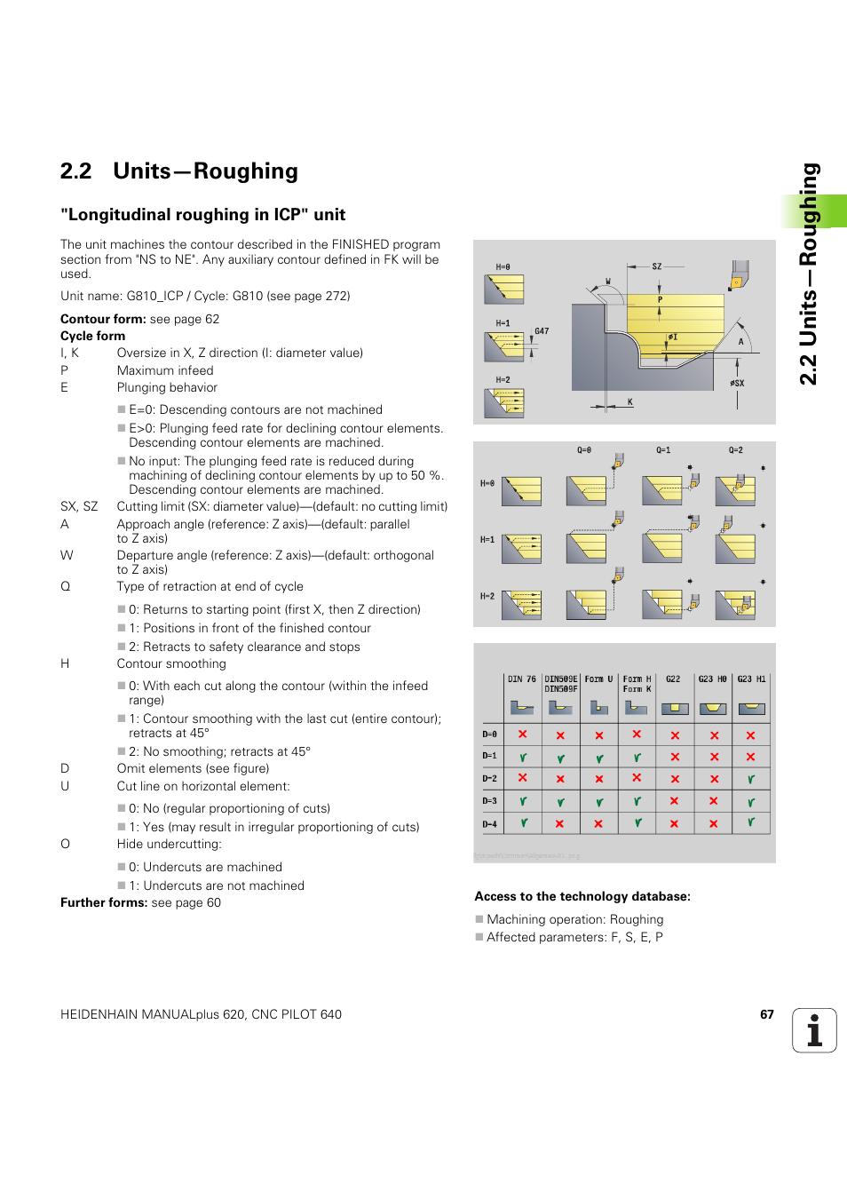 2 units—roughing, Longitudinal roughing in icp" unit | HEIDENHAIN SW 54843x-03 DIN Programming User Manual | Page 67 / 622