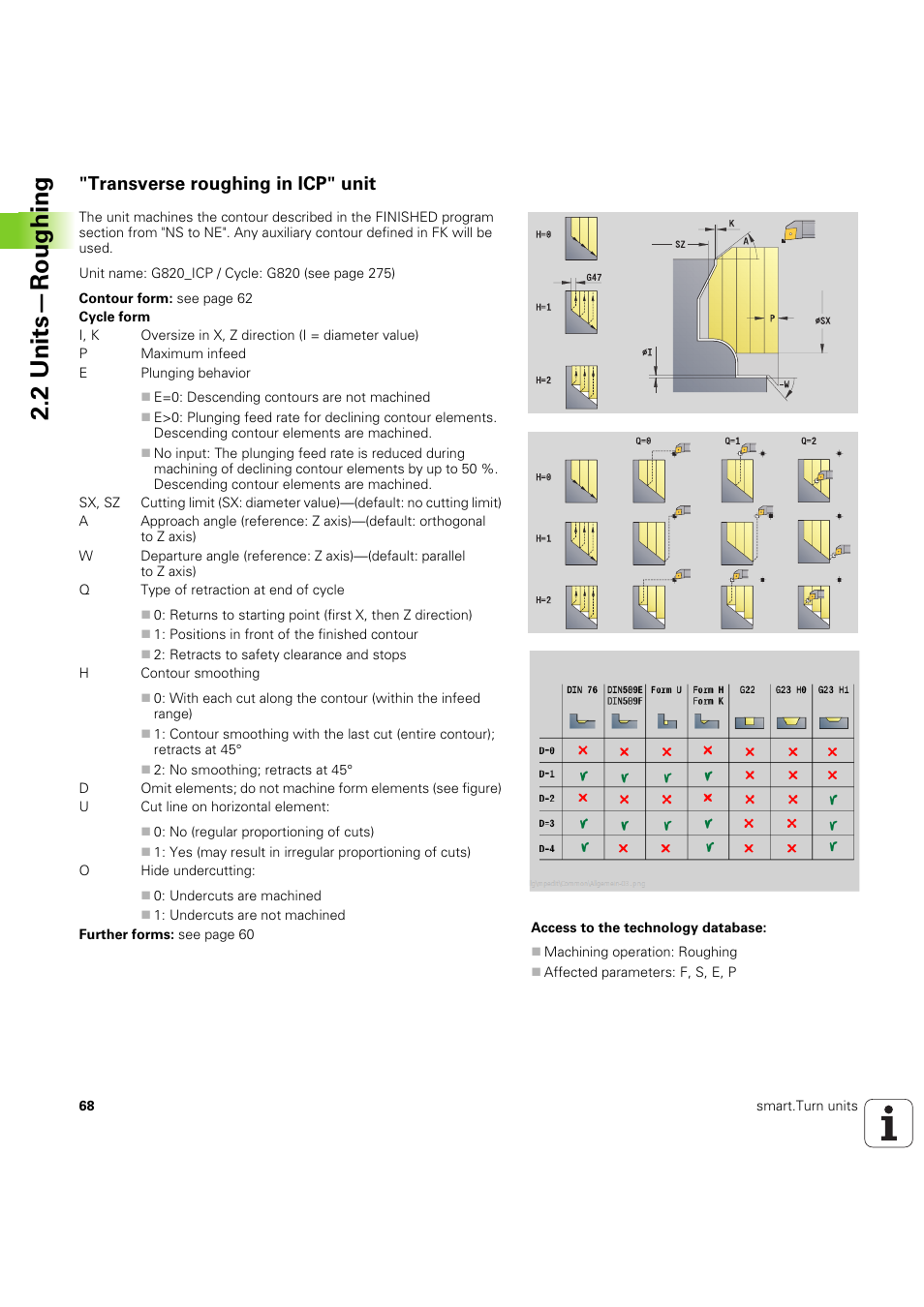 Transverse roughing in icp" unit, 2 units—roughing | HEIDENHAIN SW 54843x-03 DIN Programming User Manual | Page 68 / 622