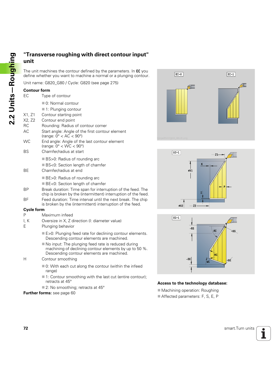 2 units—roughing | HEIDENHAIN SW 54843x-03 DIN Programming User Manual | Page 72 / 622