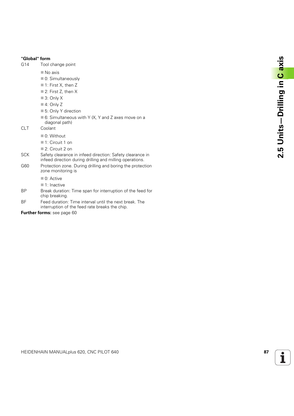 5 units—dr illing in c axis | HEIDENHAIN SW 54843x-03 DIN Programming User Manual | Page 87 / 622