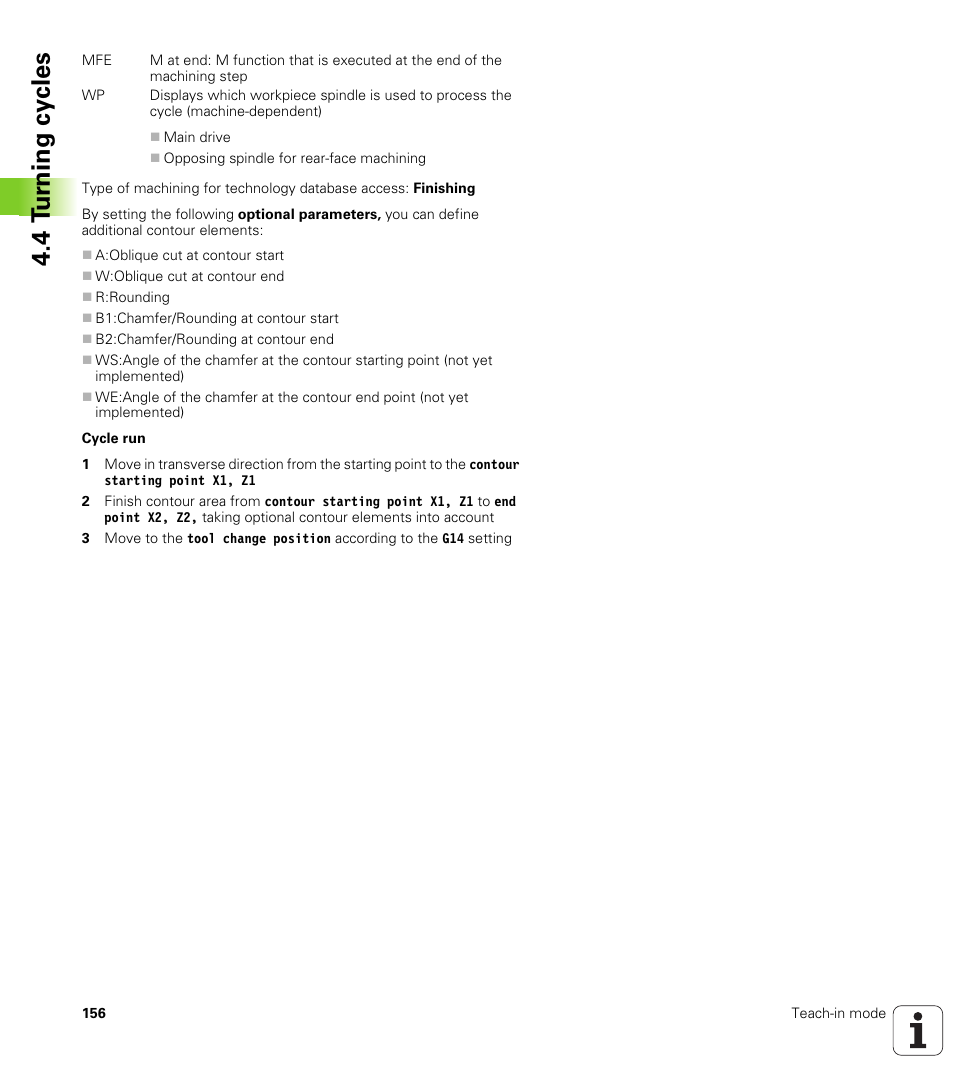4 t u rn ing cy cles | HEIDENHAIN SW 688945-03 User Manual | Page 156 / 599