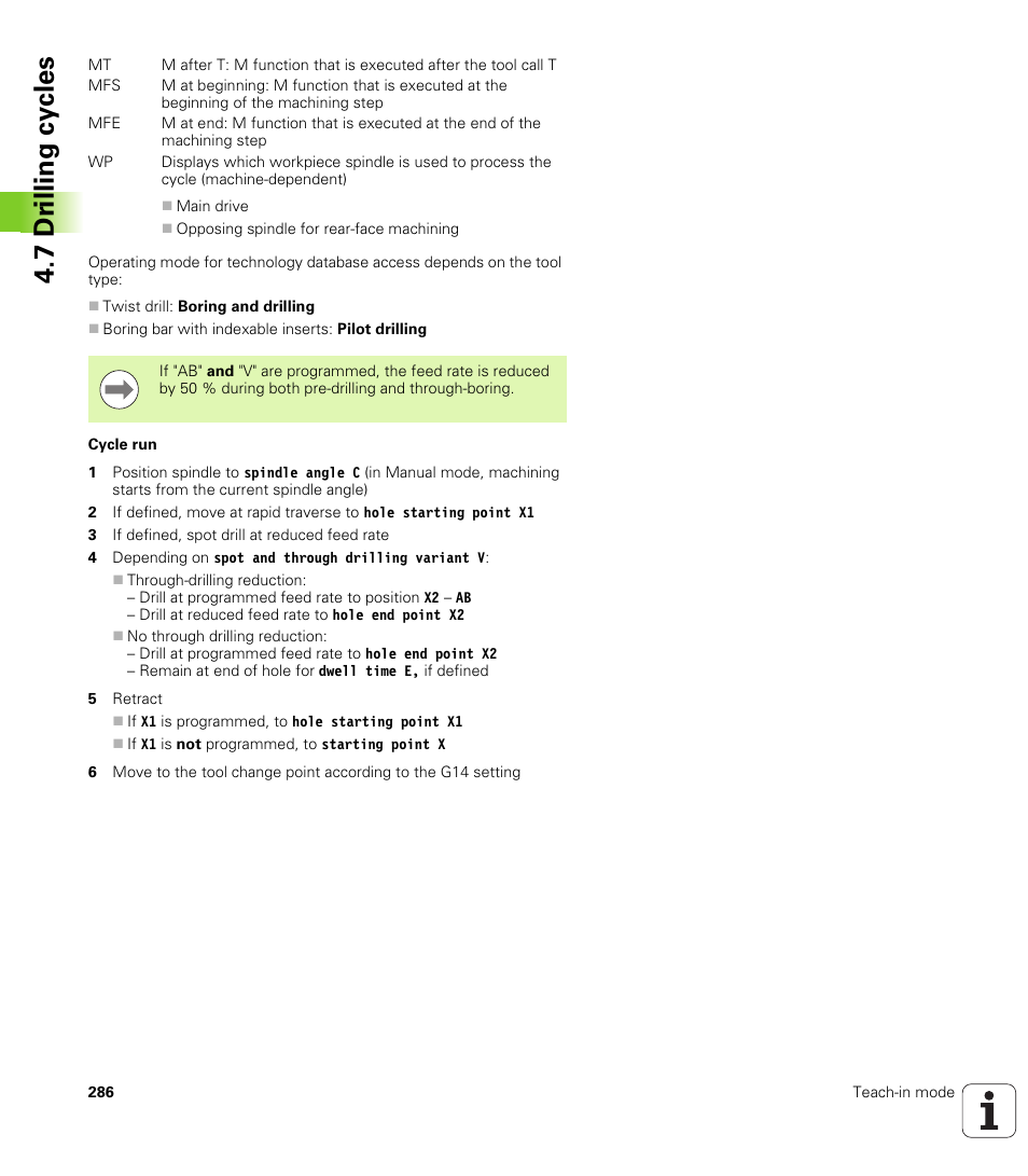 7 dr illing cy cles | HEIDENHAIN SW 688945-03 User Manual | Page 286 / 599