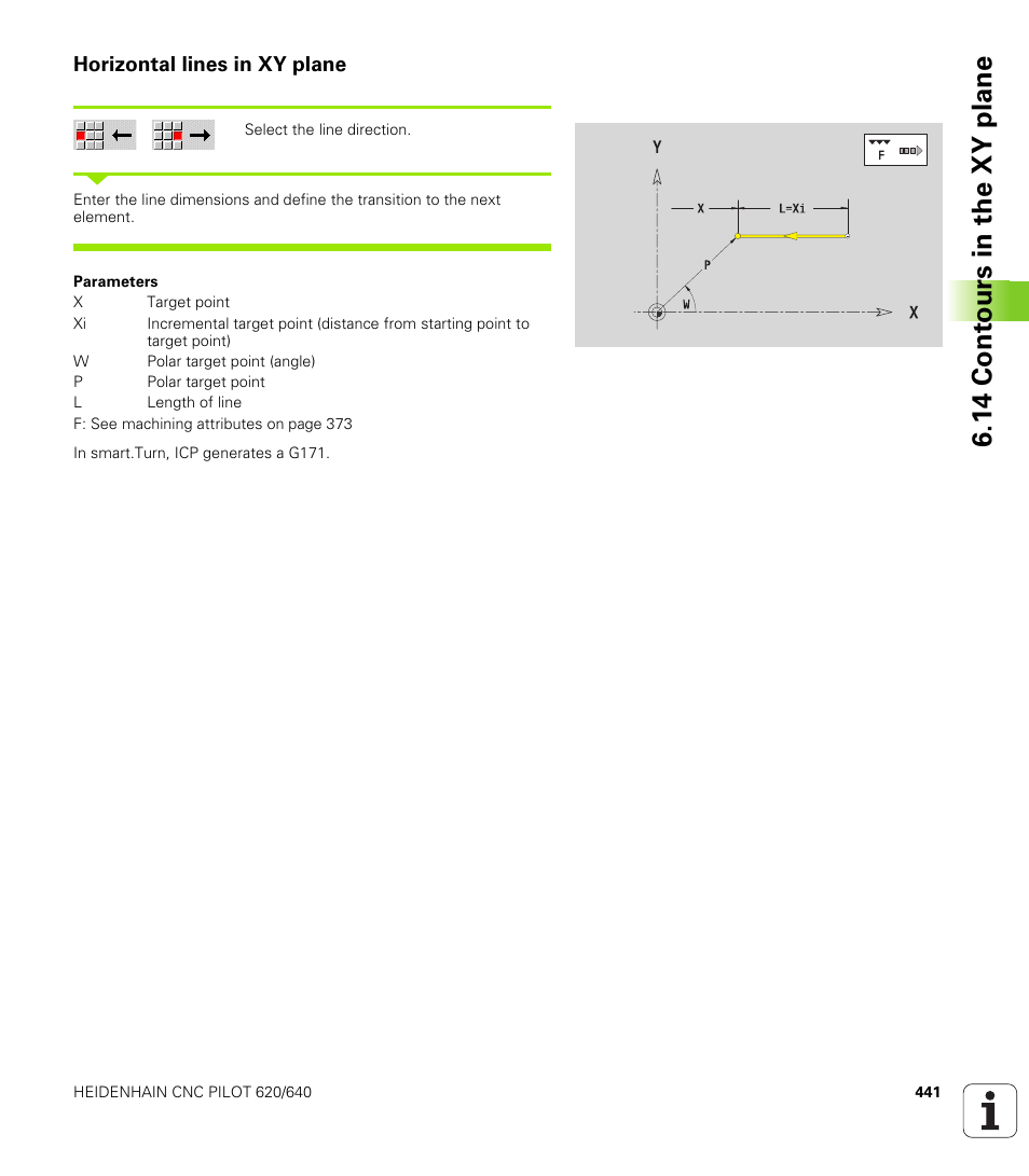 Horizontal lines in xy plane, 14 cont ours in the xy plane | HEIDENHAIN SW 688945-03 User Manual | Page 441 / 599
