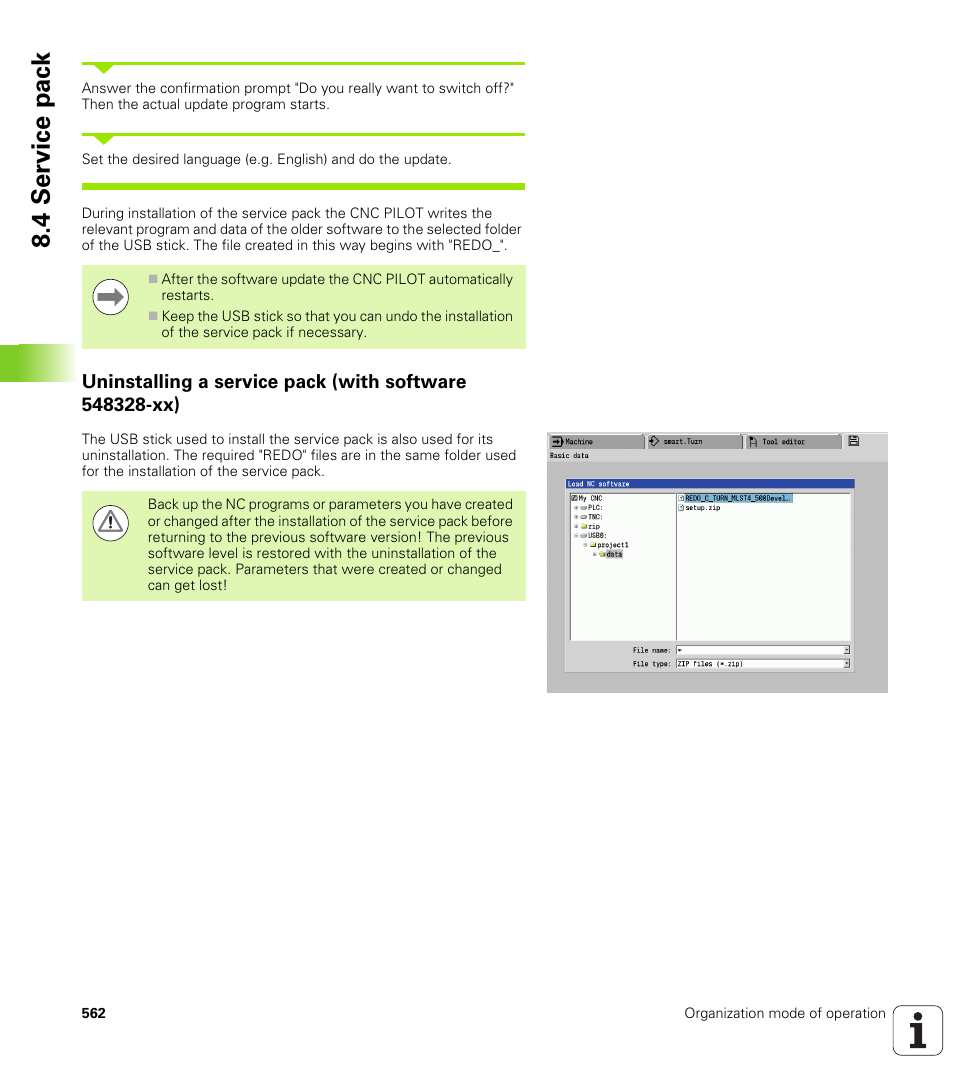 4 service pac k | HEIDENHAIN SW 688945-03 User Manual | Page 562 / 599
