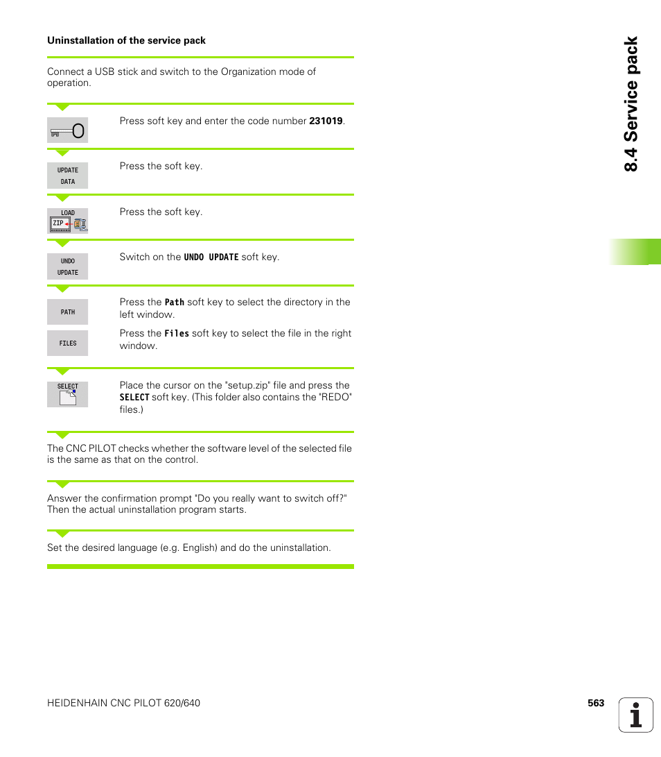 4 service pac k | HEIDENHAIN SW 688945-03 User Manual | Page 563 / 599