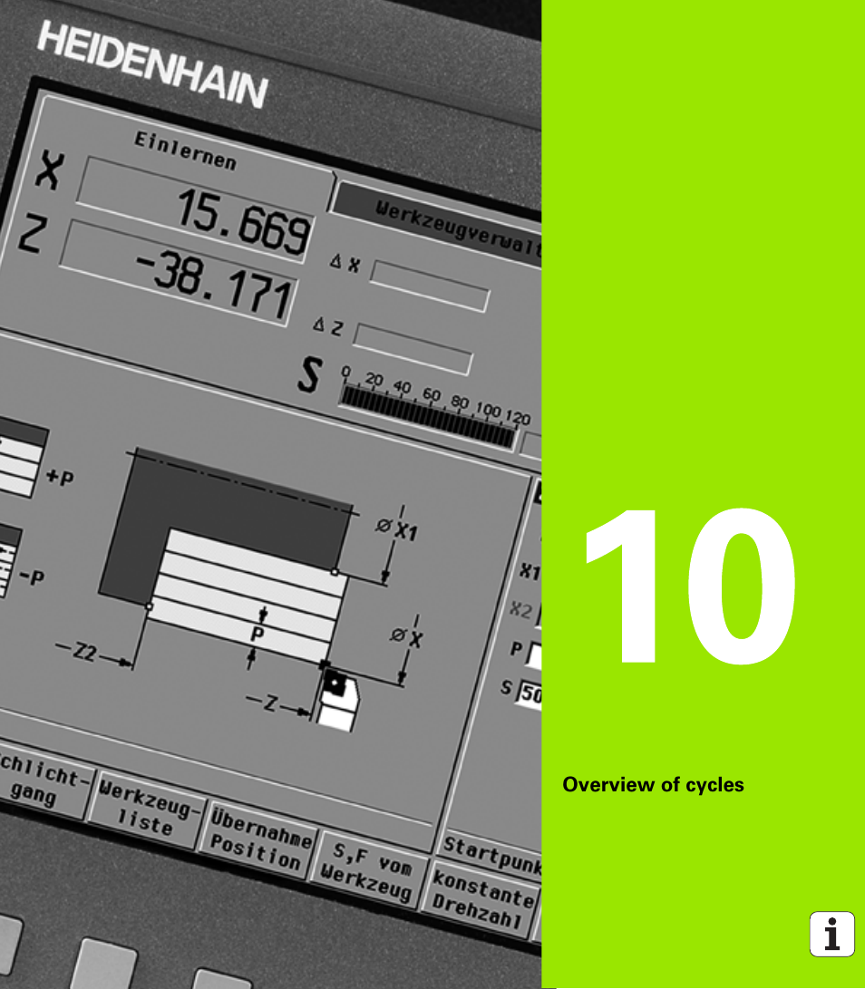 Overview of cycles, 10 overview of cycles | HEIDENHAIN SW 688945-03 User Manual | Page 585 / 599