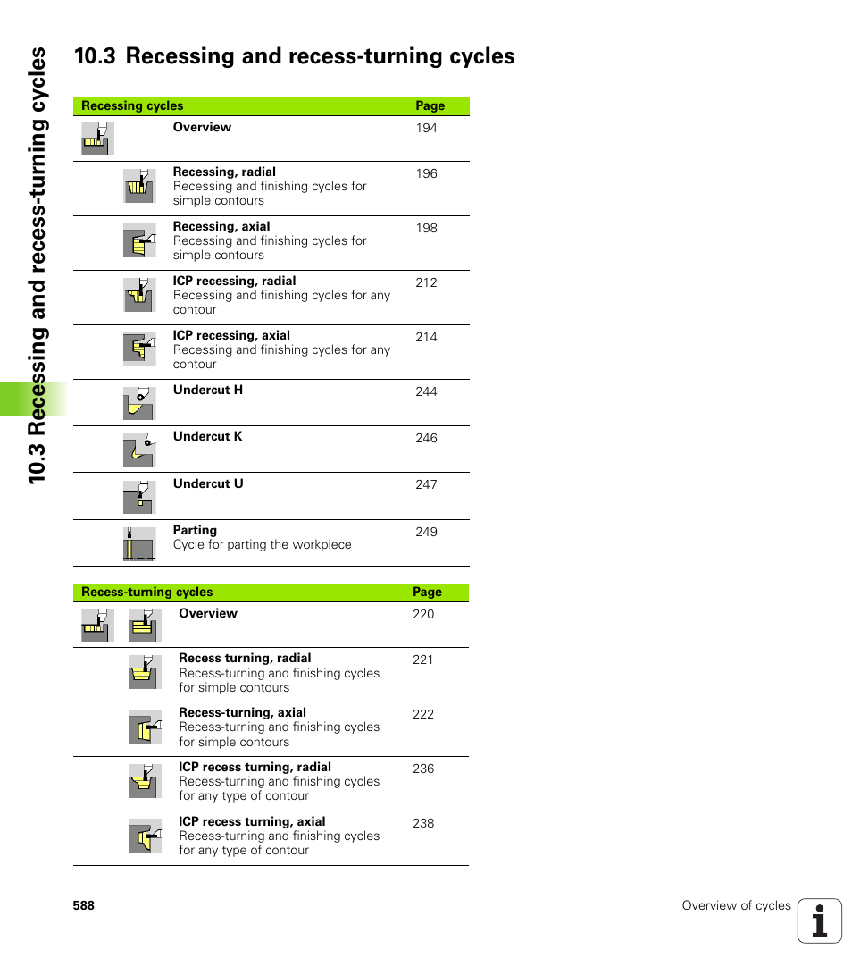 3 recessing and recess-turning cycles | HEIDENHAIN SW 688945-03 User Manual | Page 588 / 599