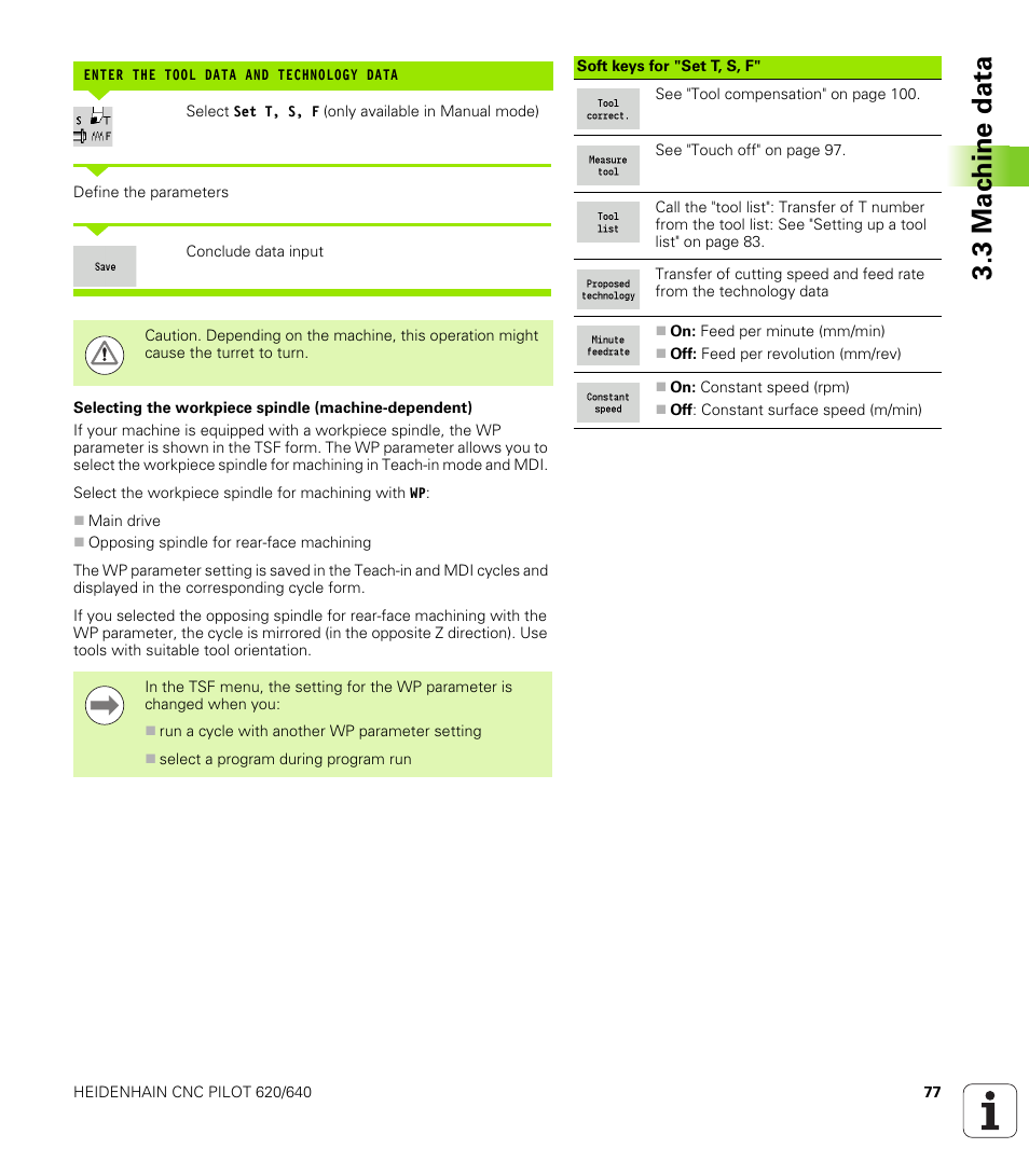 3 mac h ine data | HEIDENHAIN SW 688945-03 User Manual | Page 77 / 599