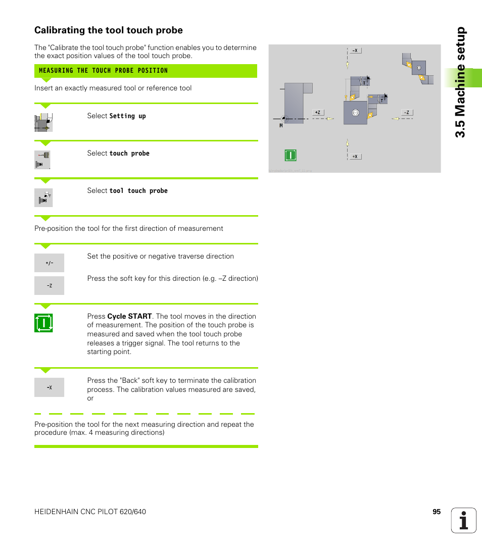 Calibrating the tool touch probe, 5 mac h ine set u p | HEIDENHAIN SW 688945-03 User Manual | Page 95 / 599